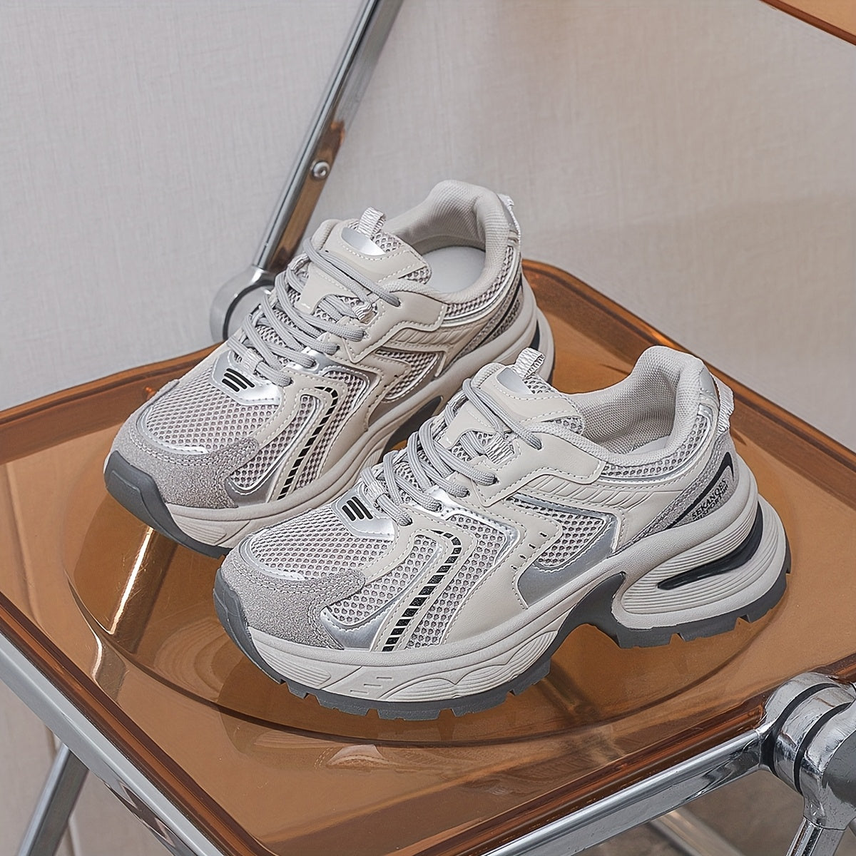 Women's Mesh Sneakers Lightweight Casual Low-Top Shoes