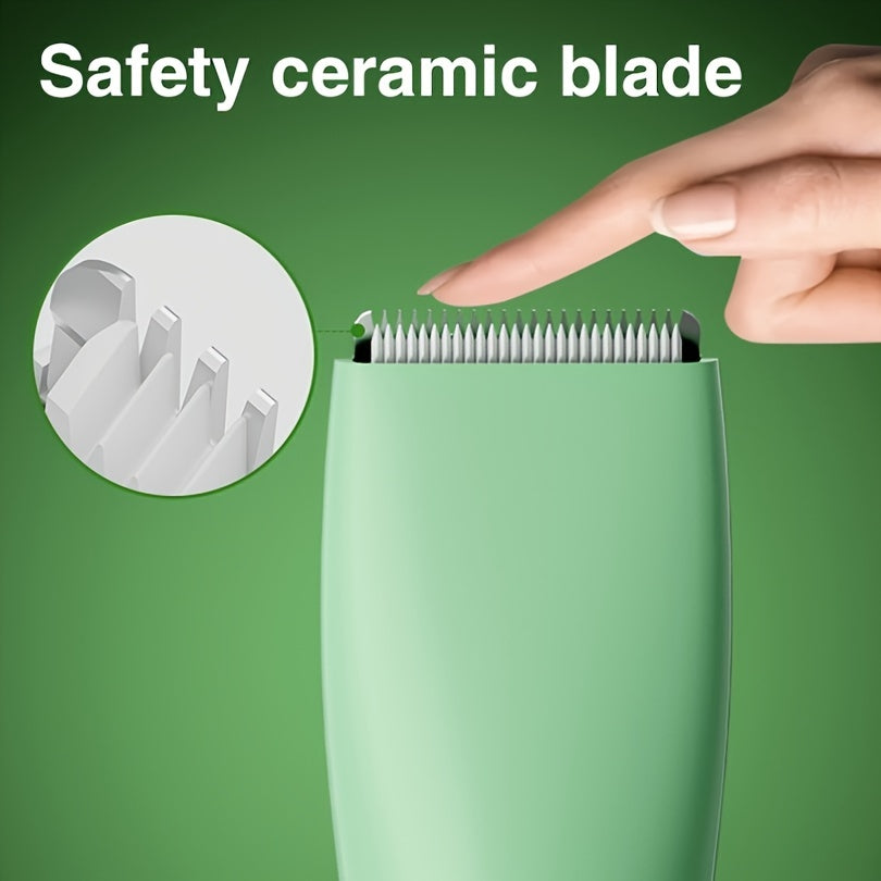 Recortador de vello corporal para hombres para barba, rostro, cabeza y áreas íntimas. Batería de litio recargable