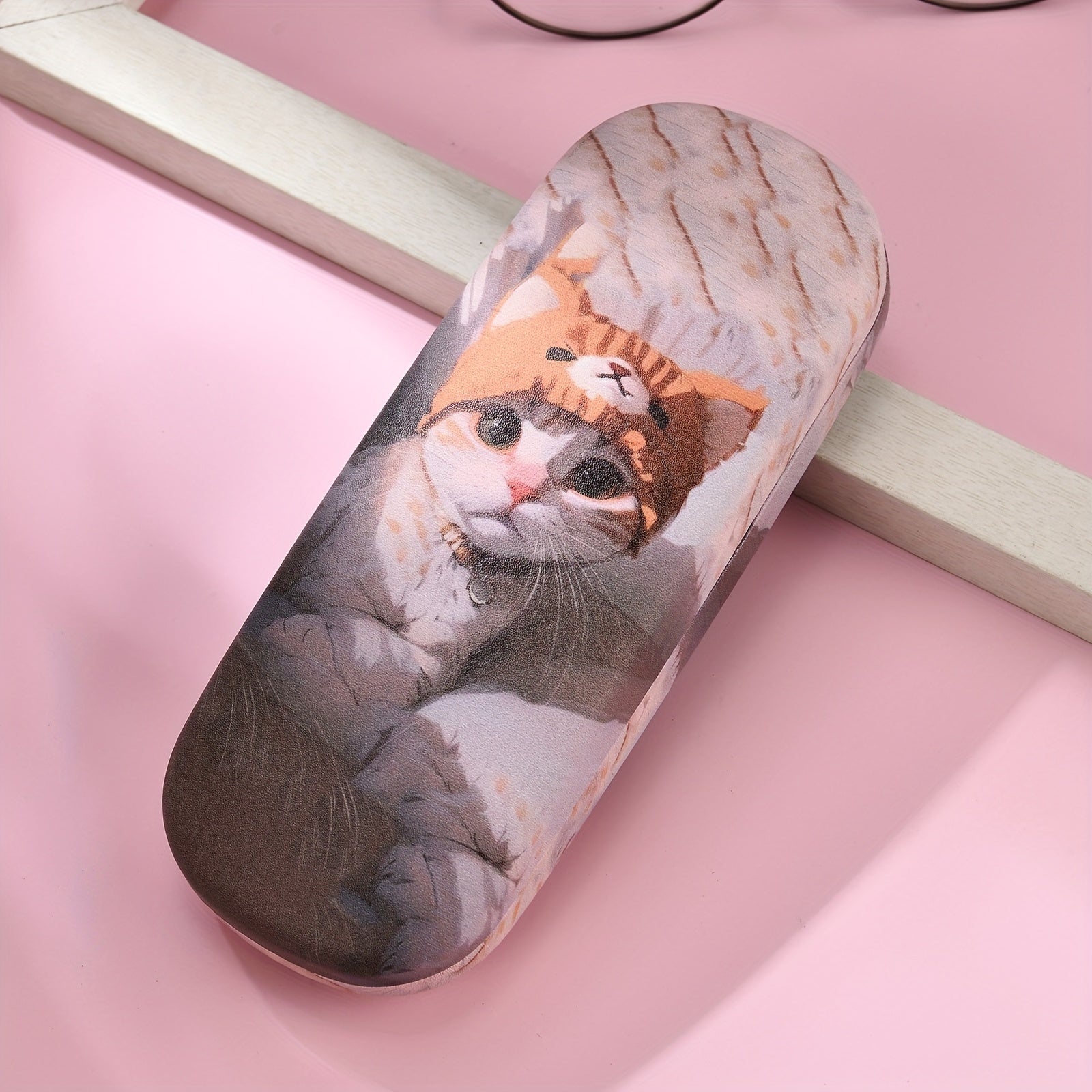Creative Six Cats Glasses Case for Men Women Stylish Protective Storage
