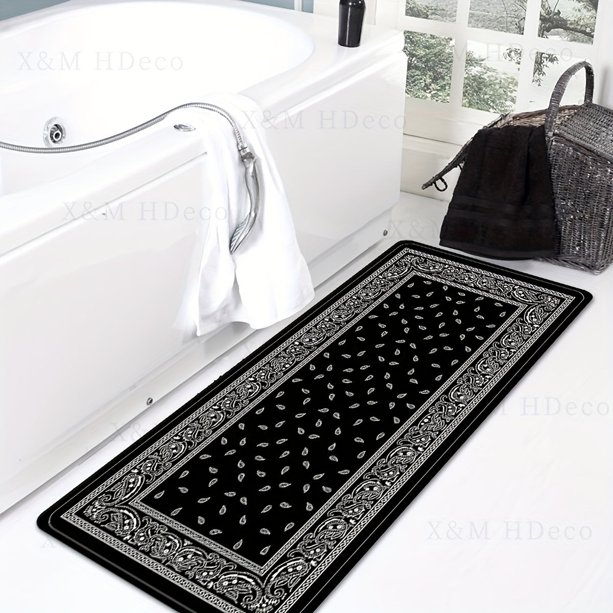 Oshxona, uy ofisi, lavabo, kir yuvish uchun suv o'tkazmaydigan, sirpanmaydigan ichki eshik poyabzali - tez quriydigan, singdiruvchi, qulay, 1 dona