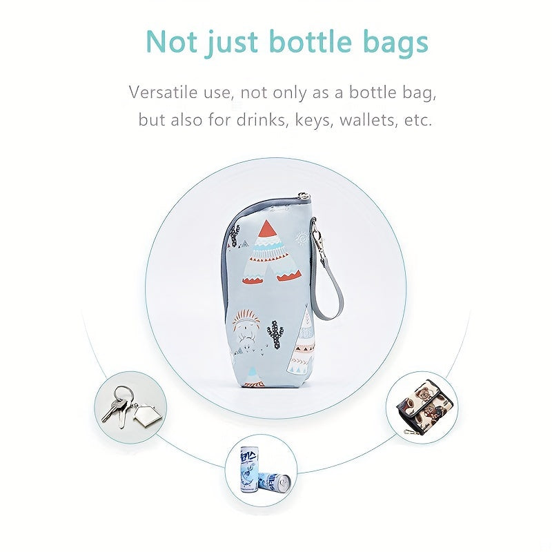 Baby Bottle Bag Insulated Travel Carrier Aluminum Foil 360 Heat Preservation