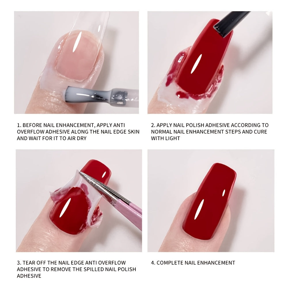 Cuidado de uñas unisex protector de cutículas exfoliante barrera color beige claro herramienta de manicura