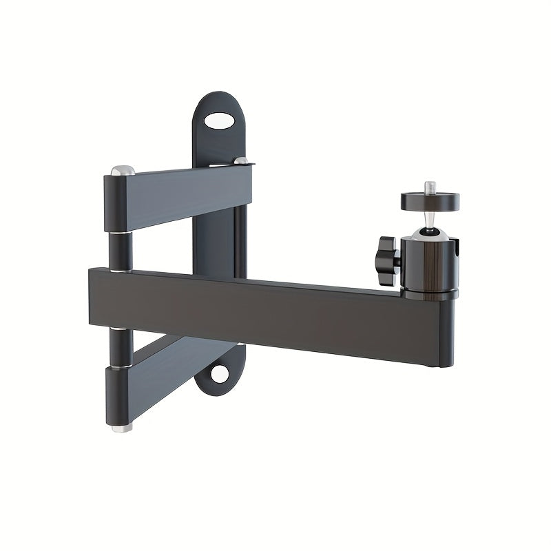 Soporte de proyector de pared plegable con 3 brazos giratorios ajustables para cine en casa, sala de estar, dormitorio