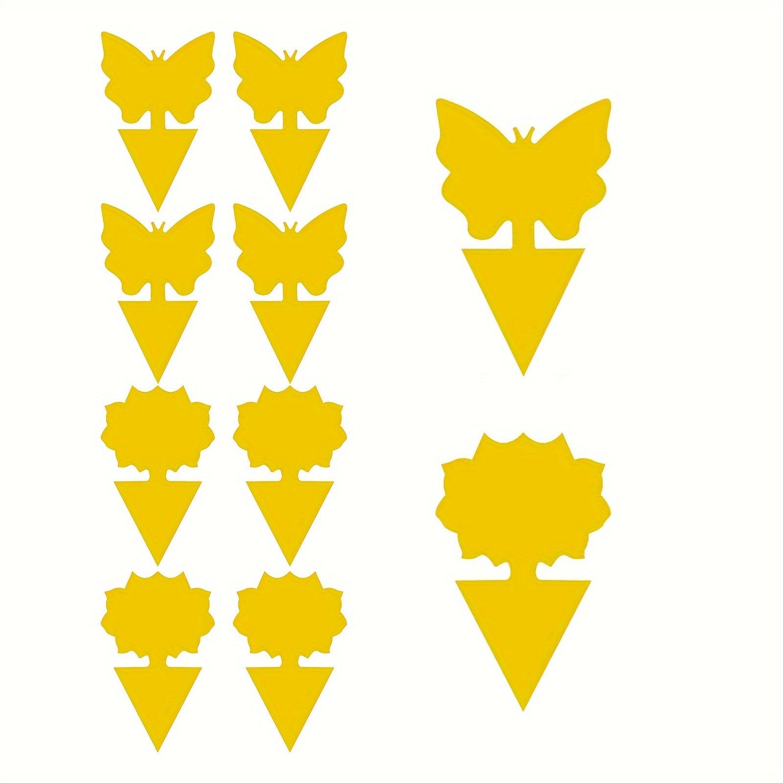 10/20/30 упаковка желтых липких ловушек для фруктовых мошек, мух, жуков, борьба с вредителями