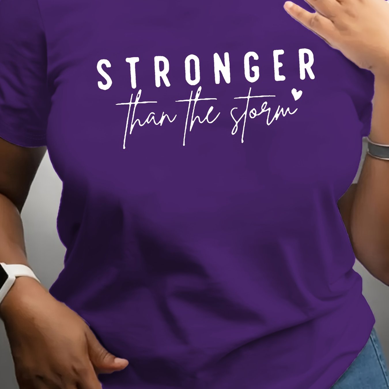 Plus Size Women’s Sports T-Shirt Polyester Breathable All-Season Casual