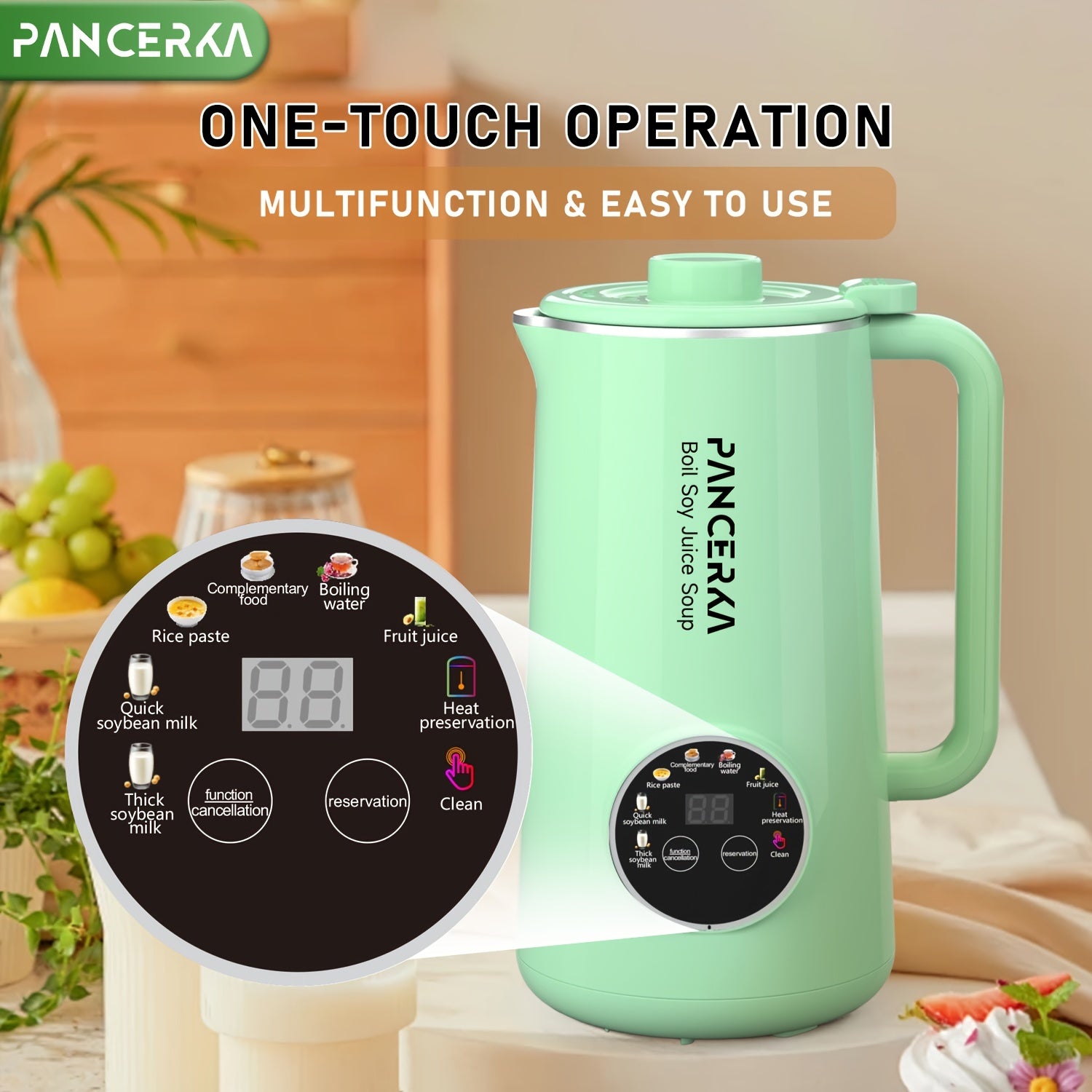 Автоматический молочник для орехового молока 800 мл с одним касанием, миндаль, соя, овес, кокос