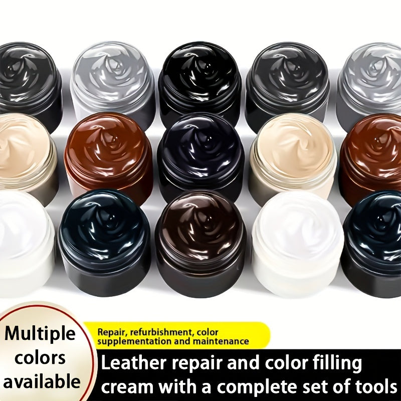 Leather Shoe and Bag Dye Repair Kit for Leather Wear and Color Restoration