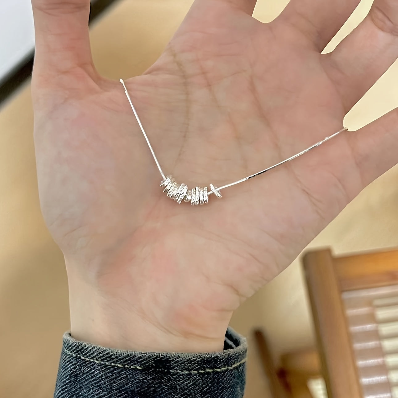 Удивительное ожерелье из стерлингового серебра для женщин - идеальный подарок на каждый день, безопасно для людей с аллергией, универсально для любого случая, легкое 3.7г/0.130oz