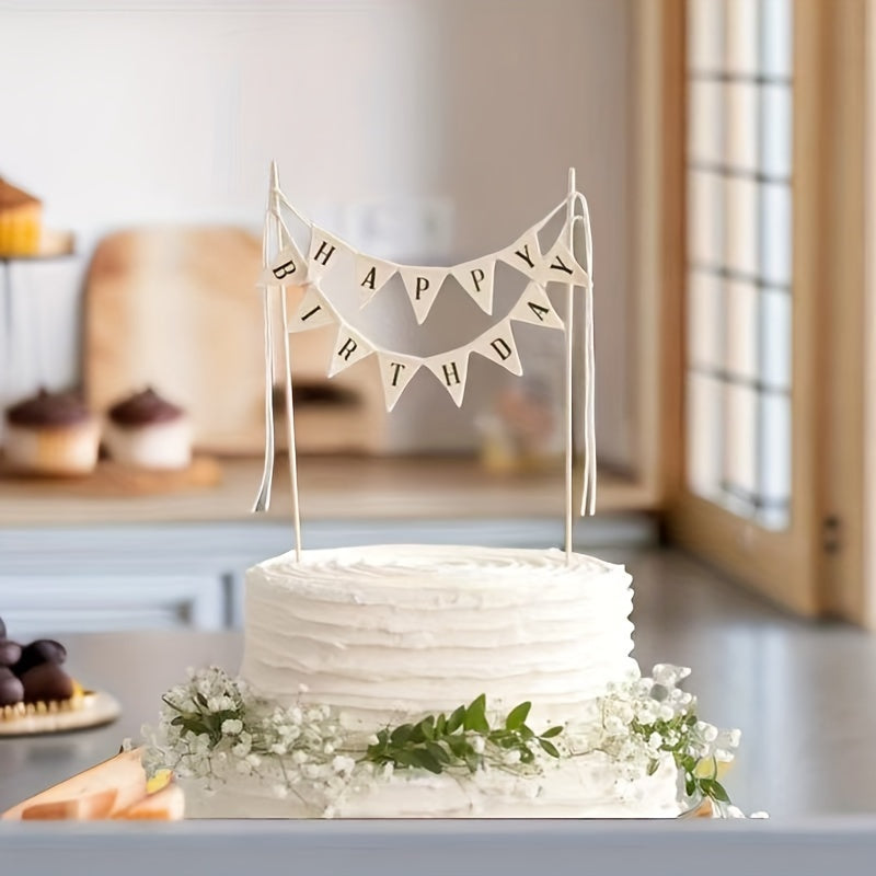 Bayram bezaklari uchun tilak so'zlari bilan tug'ilgan kun torti ustki qismi