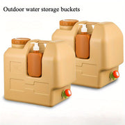 Многофункциональная пластиковая емкость для воды с краном, емкость высокой вместимости для улицы