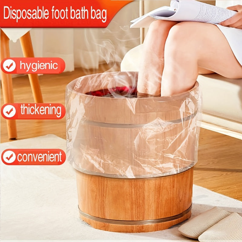 Disposable Foot Soak Bags 80pcs Thickened PE Plastic Travel Foot Massage Sanitation