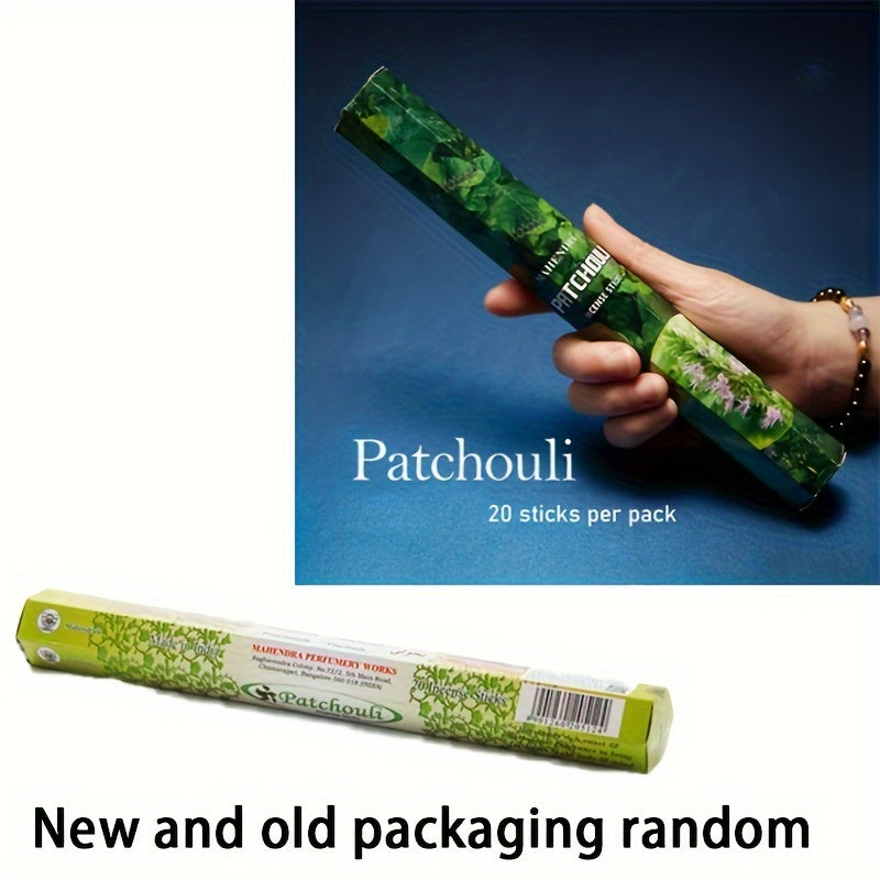 20 dona tutun tayoqchalari, turli xil aromatlar, Yoga, meditatsiya, uy bezaklari uchun