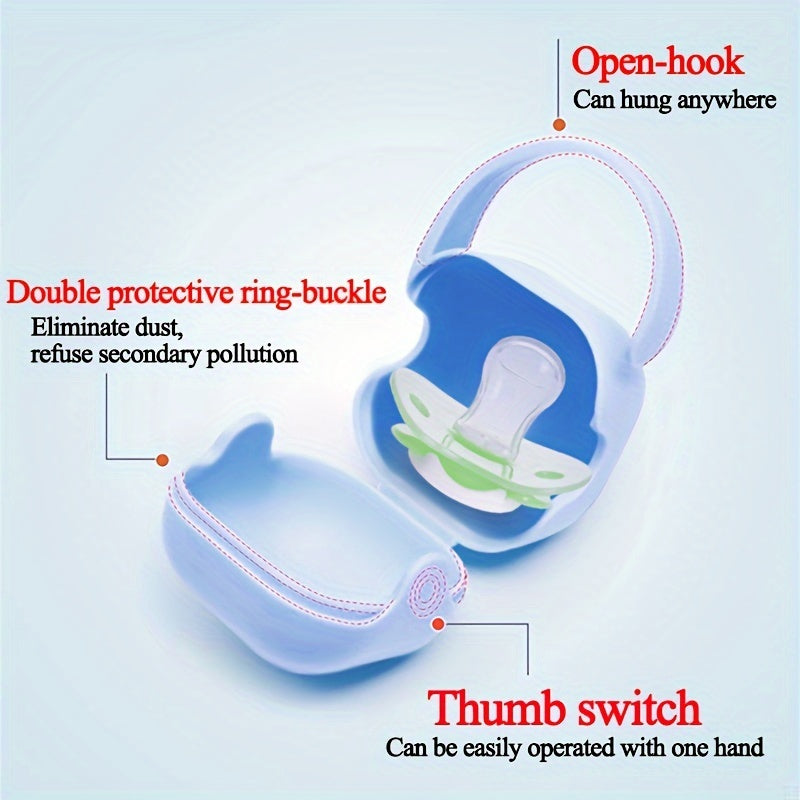 Cute Portable Pacifier Case Anti-Drop for Baby Gifts Christmas Halloween Easter New Year