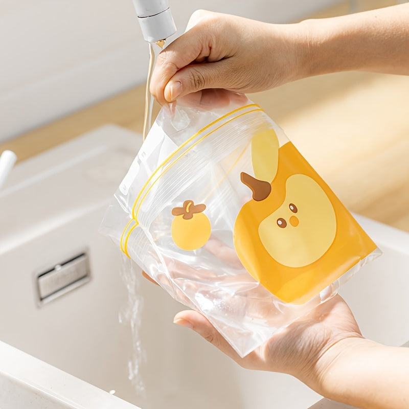 Многоразовые сумки для хранения, набор из 15, 20, 30 штук, герметичные застежки-молнии, органайзер для продуктов, фруктов, овощей, круп