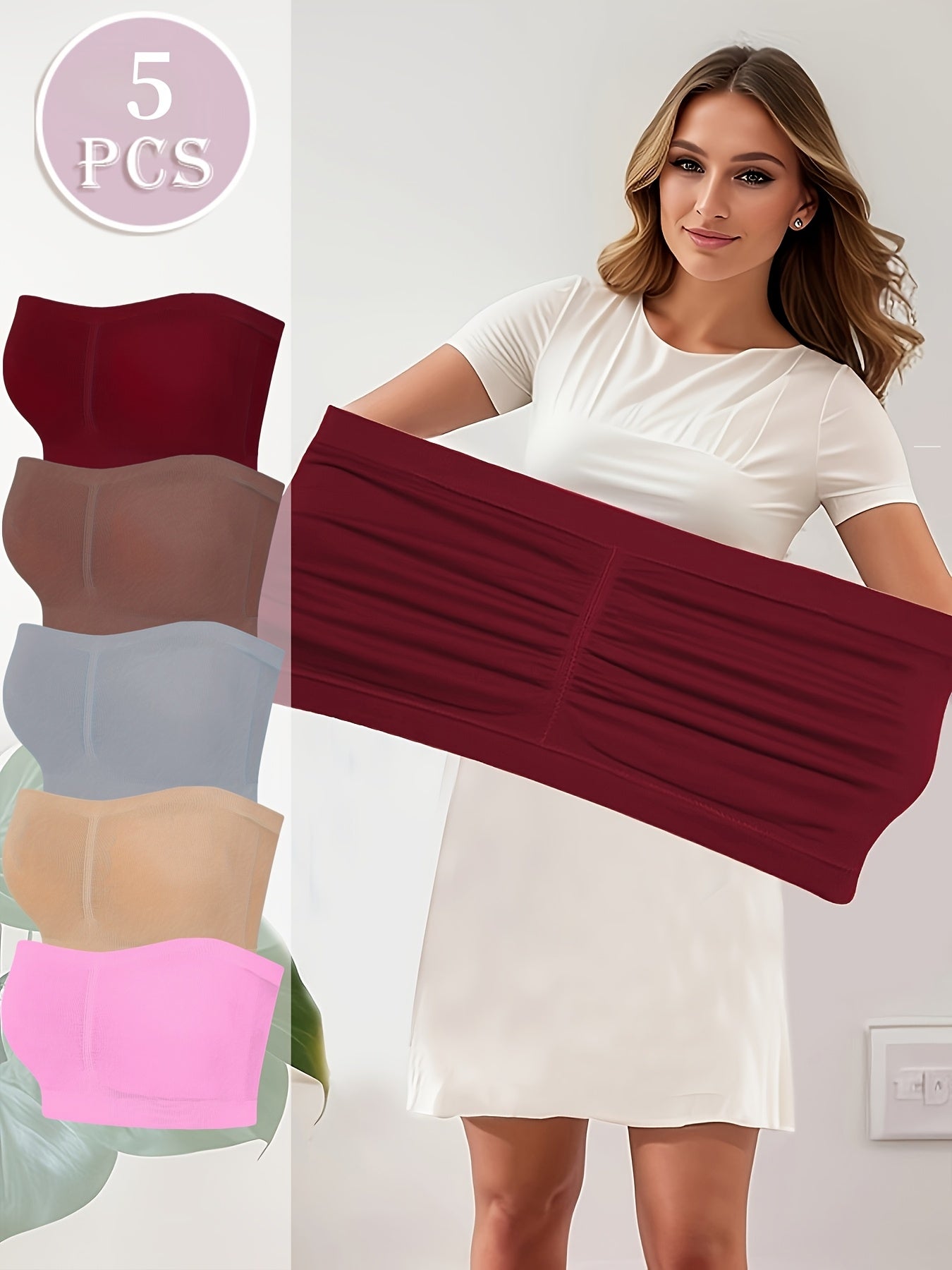 Women's Seamless Sports Bra Set Soft No-Pad Stretchy Plus Size Workout Yoga