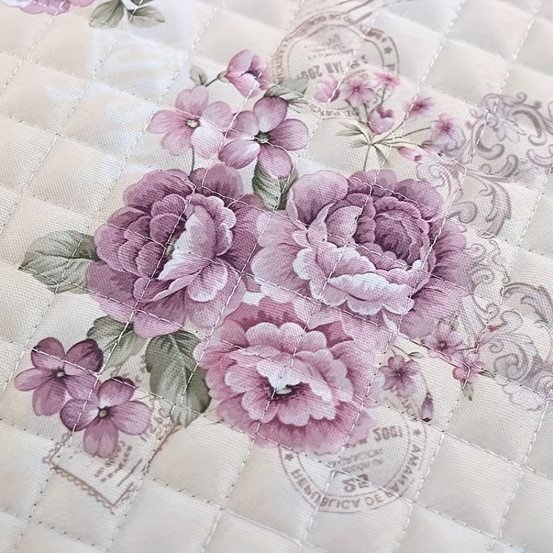 Cojín de silla de poliéster con funda antideslizante para sillas de comedor