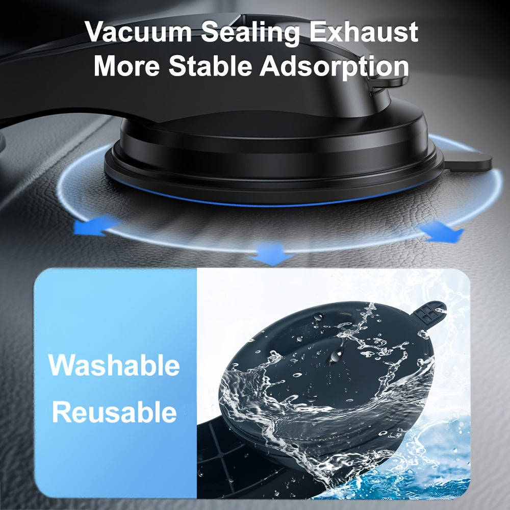 Universal Car Smartphone and Tablet Holder, Adjustable, Anti-Shake, Suction Cup