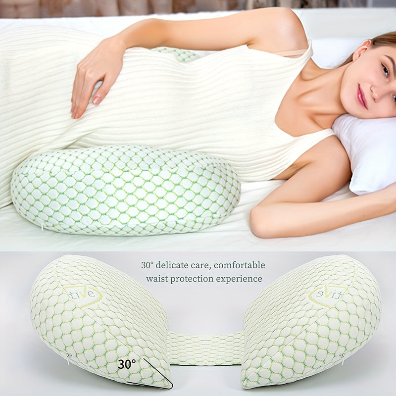Adjustable U-Shaped Maternity Pillow for Breastfeeding Support Washable and Detachable