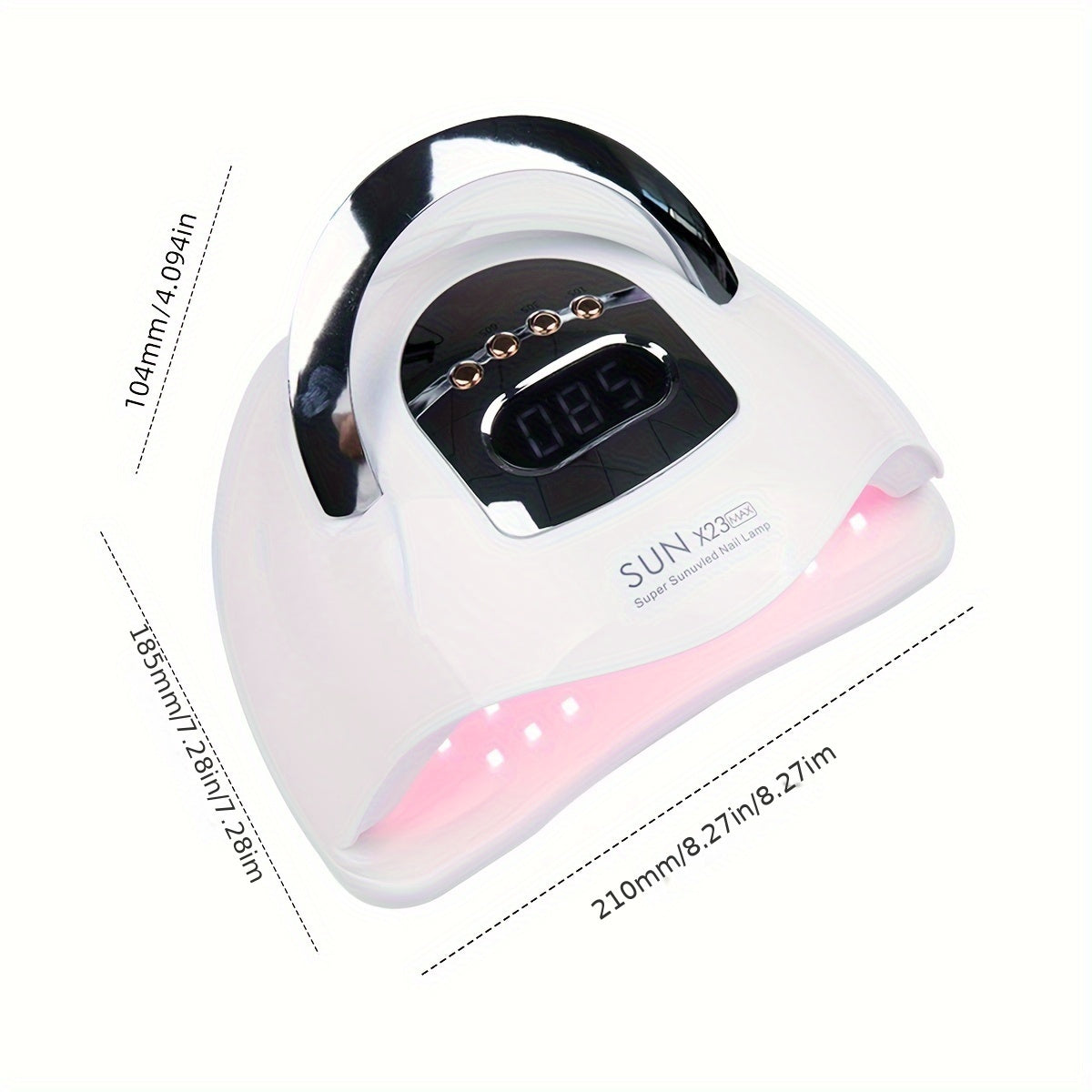 High-Power LED Nail Lamp with 81 Beads Automatic Sensing 4-Speed Timer European Plug