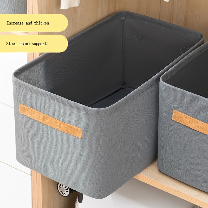 Fabric Drawstring Pants Storage Organizer with Multi-Layered Sections for Bedroom