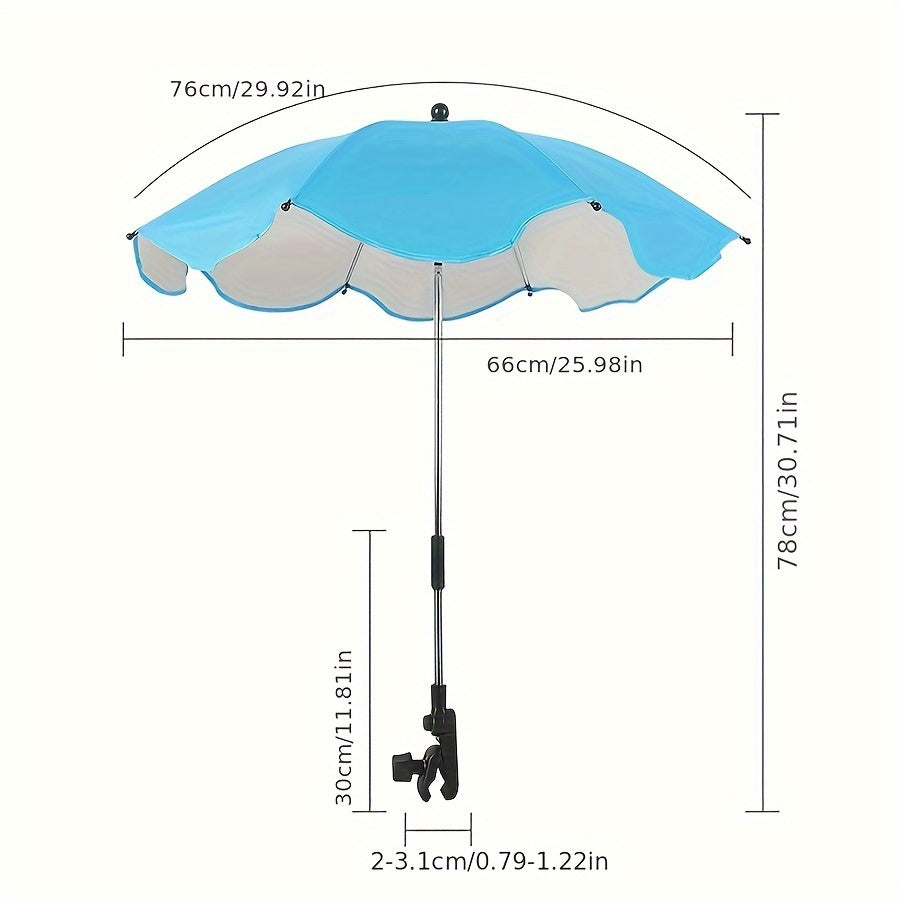 Summer Stroller Sunshade Umbrella with Sunscreen and UV Protection for Outdoor Use