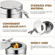 Alcohol Wax Burner Stainless Steel Metal Core Straight Saucer No Electricity Home Outdoor Restaurant