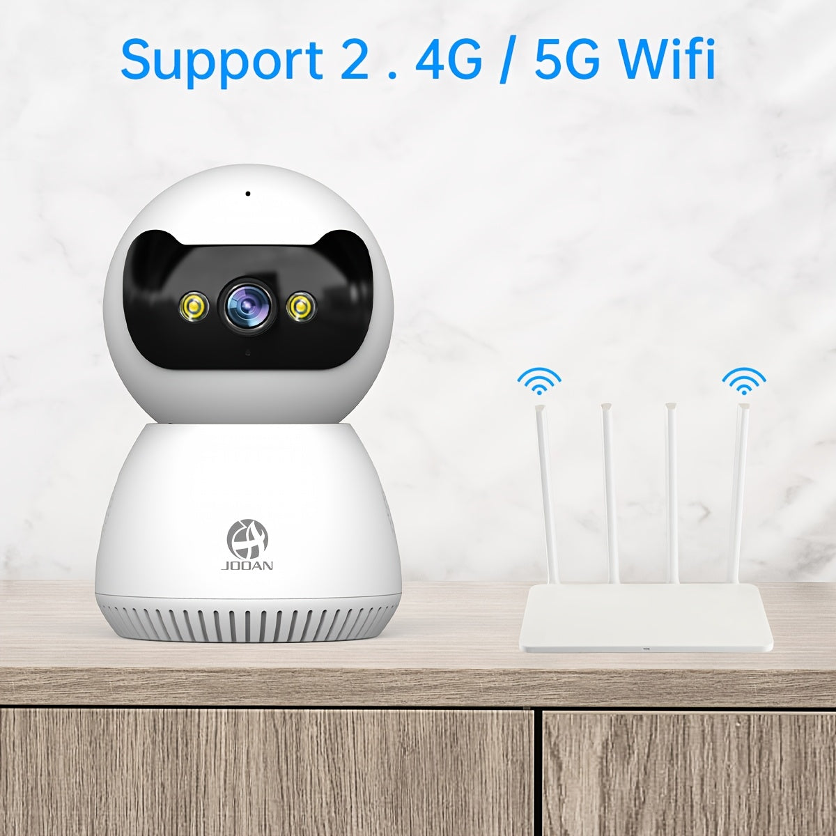 Wireless PTZ IP Camera 5G 2.4G WiFi Surveillance with Two-Way Audio Auto Tracking for Home Pets and Security