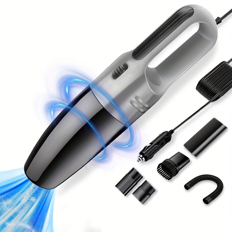 Handheld 12V Car Vacuum Cleaner with Strong Suction and Cloth Filter