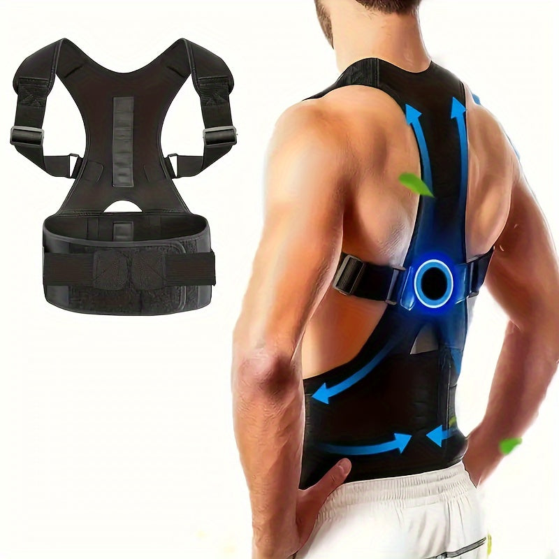 Cinturón de soporte lumbar magnético para hombres y mujeres, tamaño grande, ajustable, corsé para la parte baja y superior de la espalda
