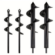 Garden Plant Auger Drill Bit 3/8 Inch Hex Drive Spiral Planter Solid Steel