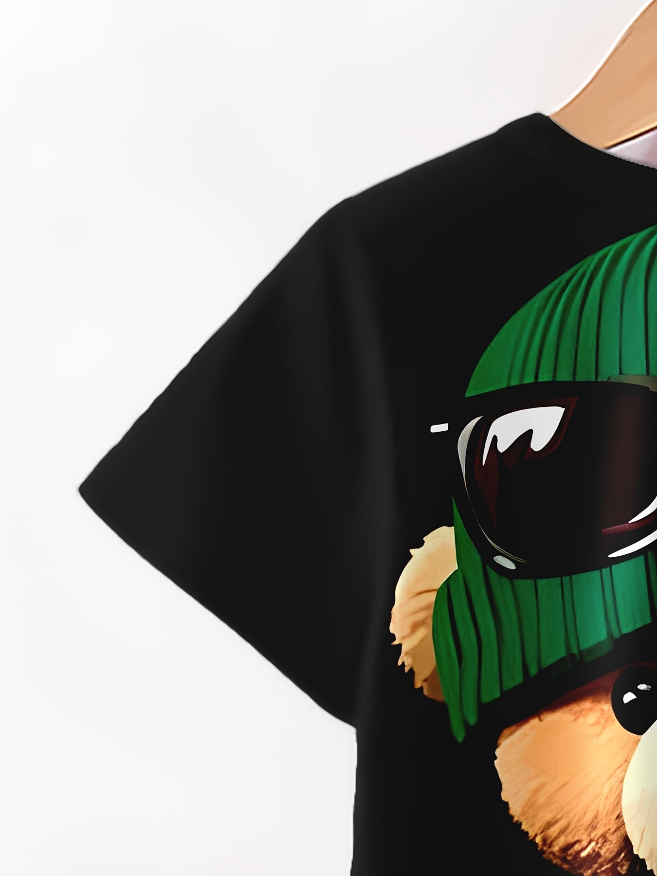 Boys Casual Outfit Set 3D Printed Bear T-Shirt and Shorts Spring Summer