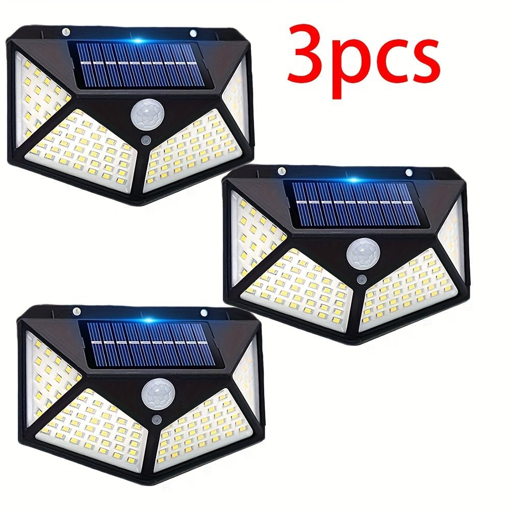 Solar Wall Lamp Set of 2 3 or 6 Outdoor Solar LED Motion Sensor Garden Light
