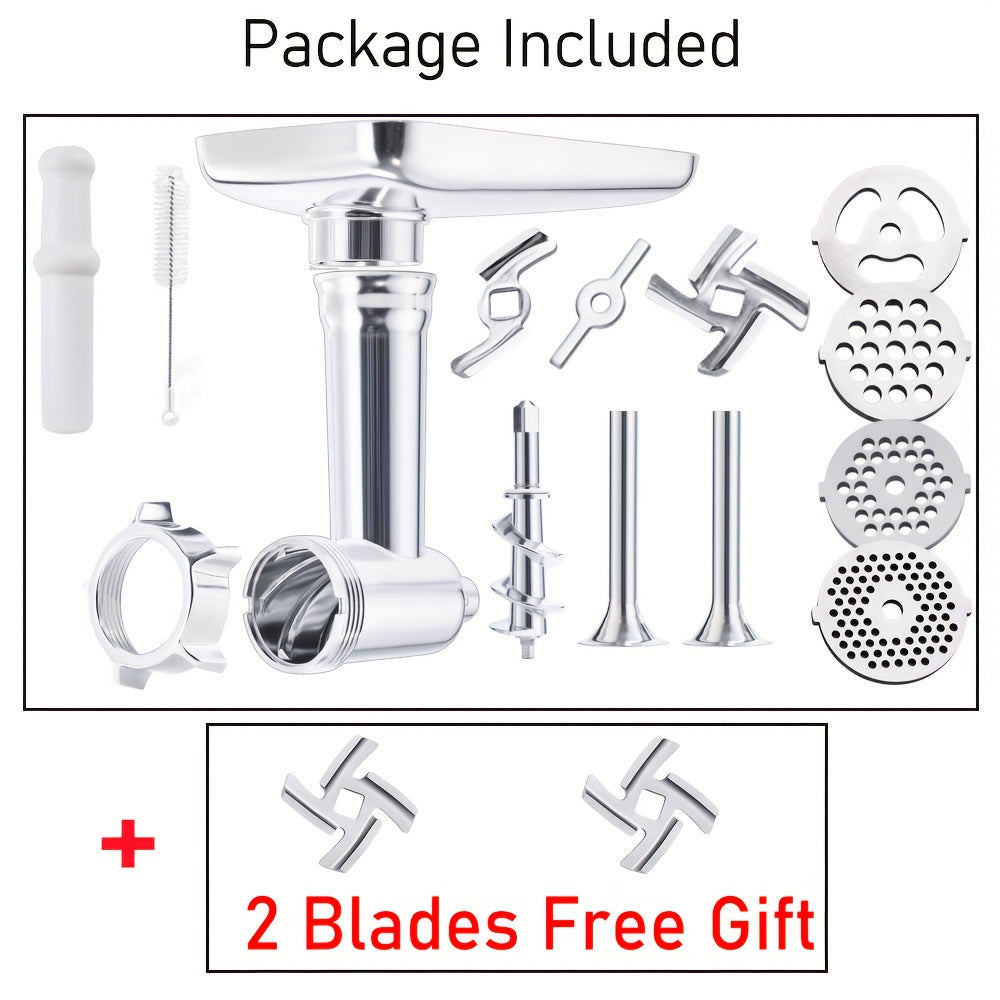 Barcha KitchenAid stend mikserlari bilan mos keladigan go'sht maydalagich qo'shimcha to'plami