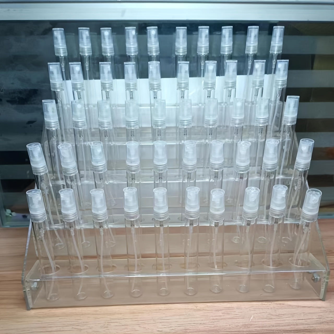 50 Pack 10ml Refillable Glass Perfume Atomizer Spray Bottles Portable Travel Essential