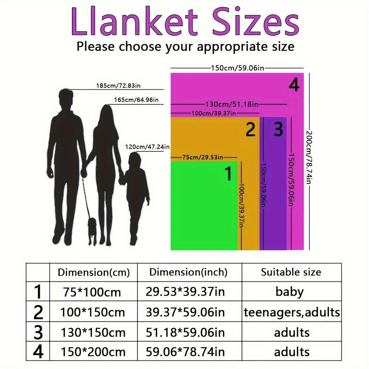 Digital HD Print Throw Blanket Geometric Pattern Hypoallergenic All-Season Warm Decorative