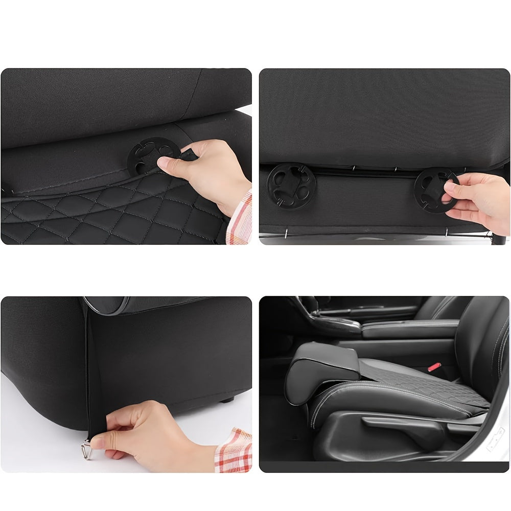 Car Seat Thigh Support Cushion with Sponge Filler and PU Leather for Office or Car