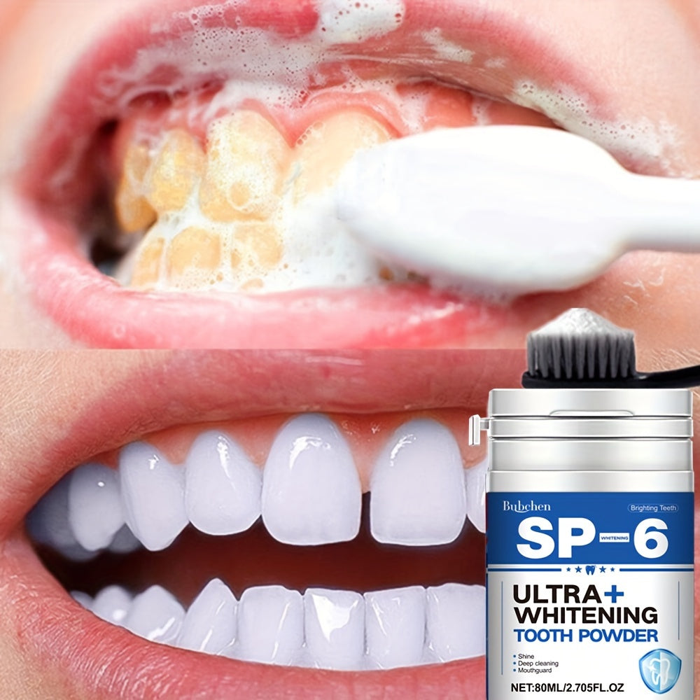 Polvo blanqueador para dientes para adultos 80ml sabor menta limpieza profunda