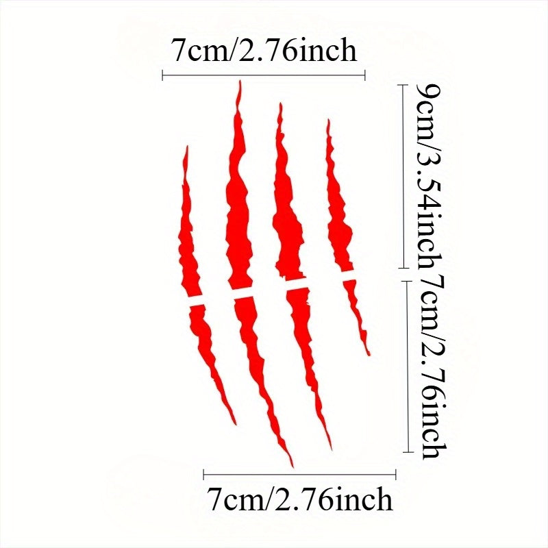 Наклейка на мотоциклетный шлем водонепроницаемый PVC с полосой в виде когтя для топливного бака и корпуса