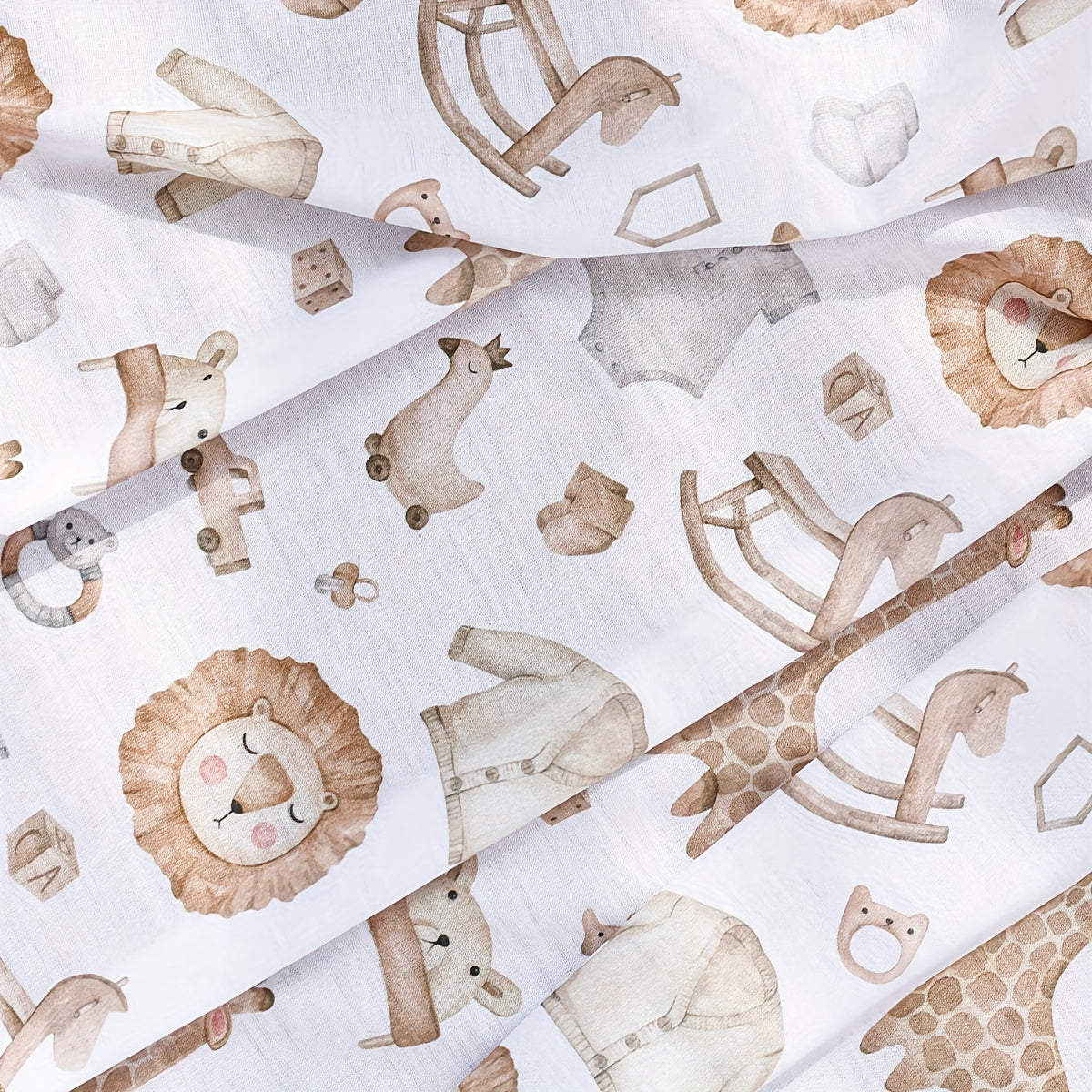 Yangi tug'ilganlar uchun Baby Swaddle Blanket Muslin Yumshoq Nafas oladigan Sovuq Shaftoli 0-3 yosh