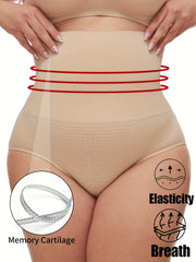 Women's Seamless High-Waist Panties Tummy Control Butt Lift Leg Slimming Activewear