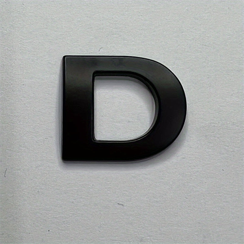 Металлические наклейки с буквами из цинкового сплава, автомобильные наклейки, черные номера, наклейки с именами