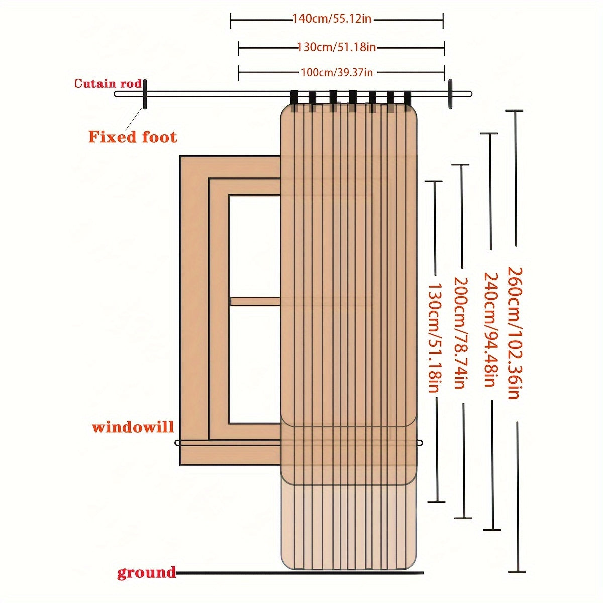 Thick Double-Sided Blackout Curtain for Living Room Bedroom Kitchen Bathroom