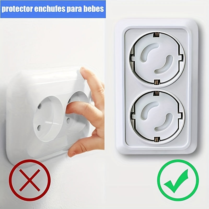 30 Youngsters BPA-Free White Plastic Outlet Covers for Child Safety