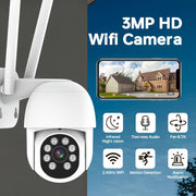 Wireless Outdoor Security Camera 360° View Motion Detection Two-Way Audio Night Vision