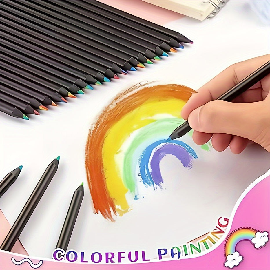 6/12 dona suvda eriydigan, toksik bo'lmagan ko'k rangli qalamlar to'plami, maktab, san'at va bayram sovg'alari uchun ideal.