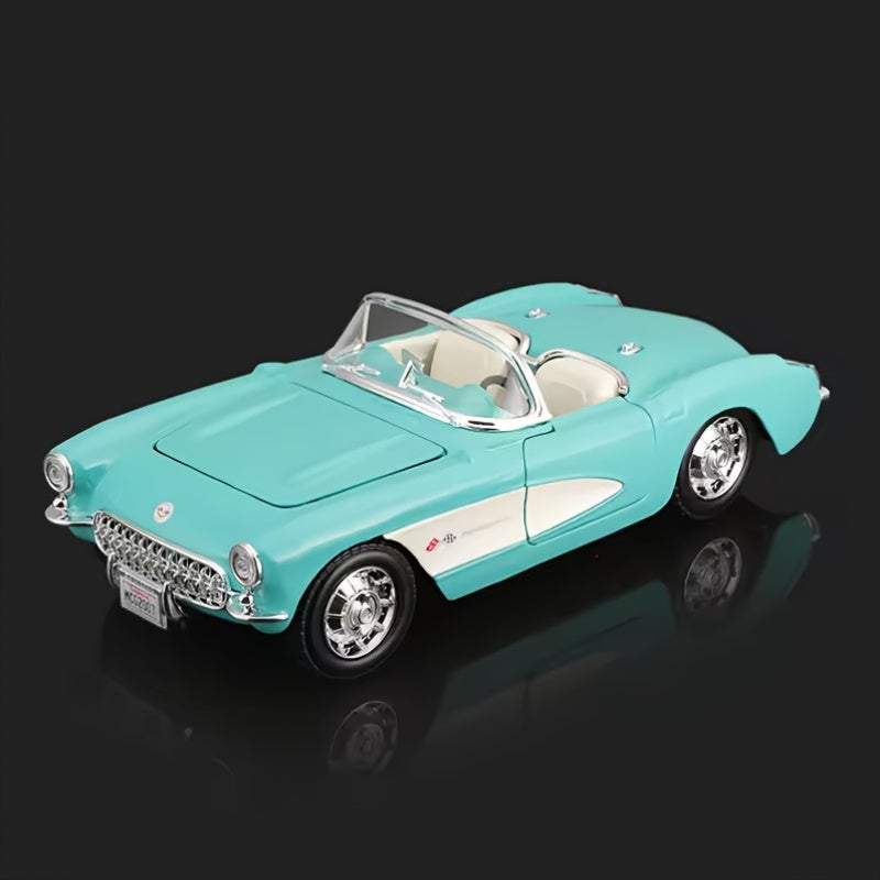 Kids Green Alloy Roadster Model Diecast Convertible Car Toy