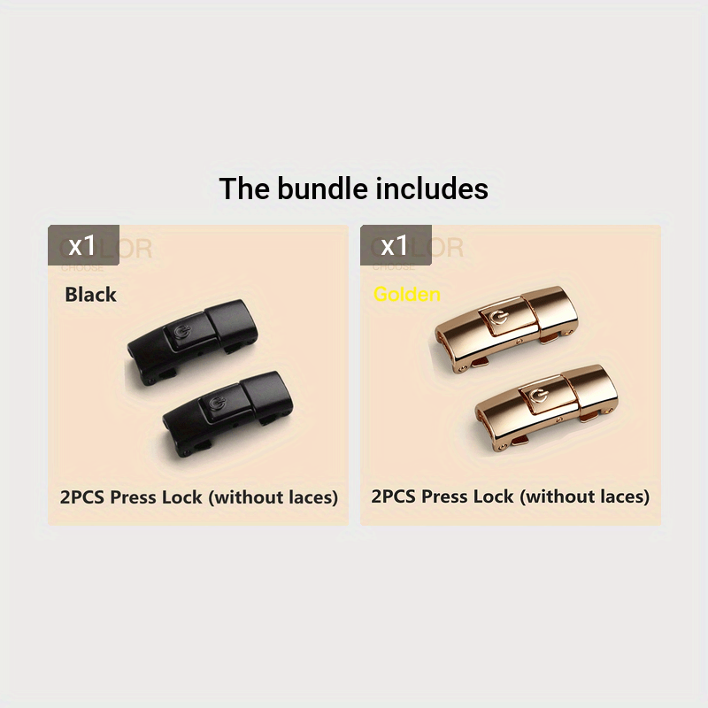 No-Tie Shoe Laces with Metal Buckle for Kids and Adults, Secure Fit