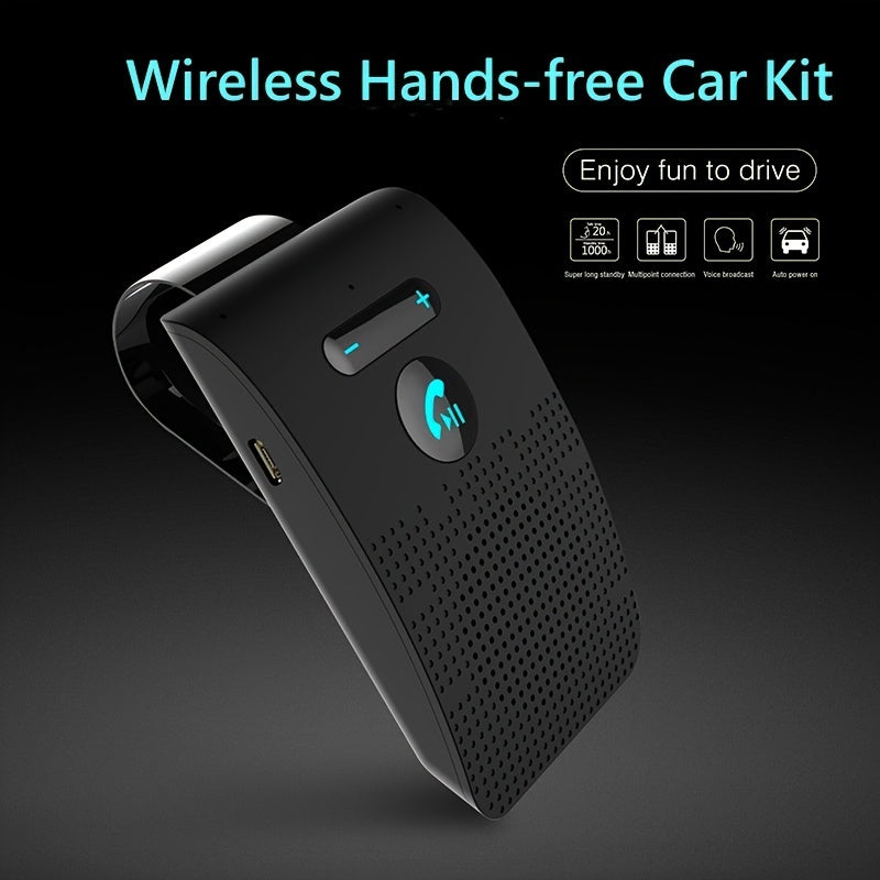 Wireless Car Kit Hands-Free Speakerphone MP3 Player Rechargeable Bluetooth