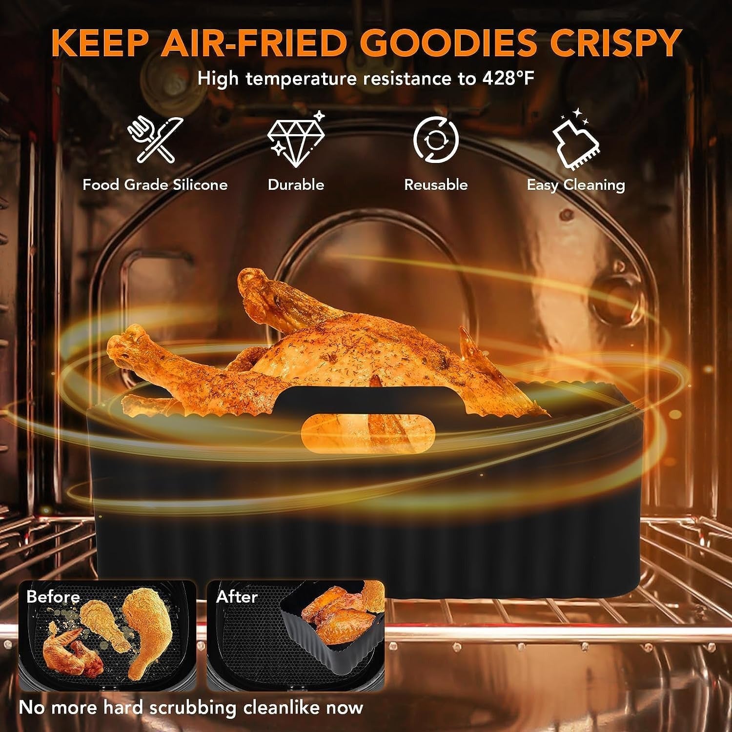 Ninja Dual Zone Air Fryer pishirish uchun metall plastinalar va idishlar