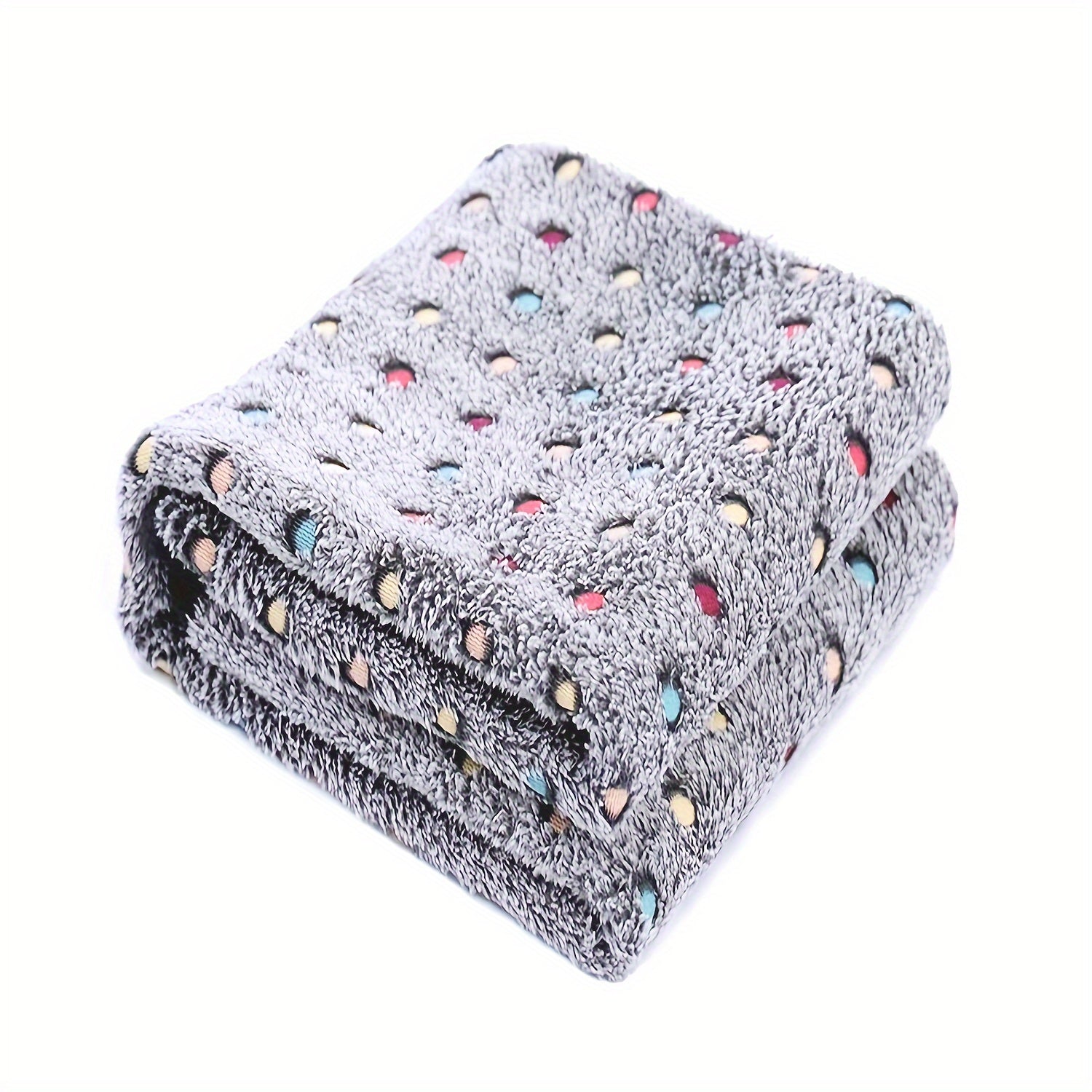 Coral Fleece Pet Blanket for Dogs and Cats Warm Snuggle Bed Cover